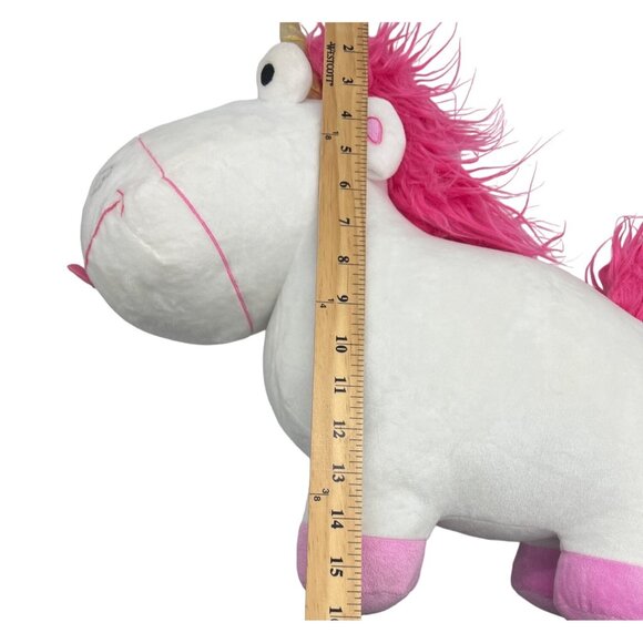 Fluffy Unicorn Plush 17” Despicable Me Minions Universal Studios - Picture 8 of 8